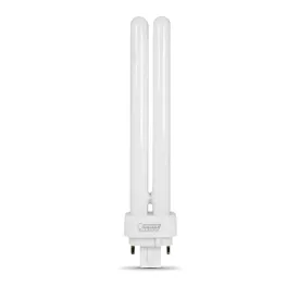 26W Soft White (2700K) PLD Double Twin Tube G24Q-3 Base Compact Fluorescent Light Bulb