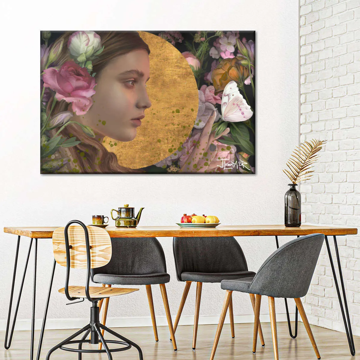 A Butterfly Garden Wall Art