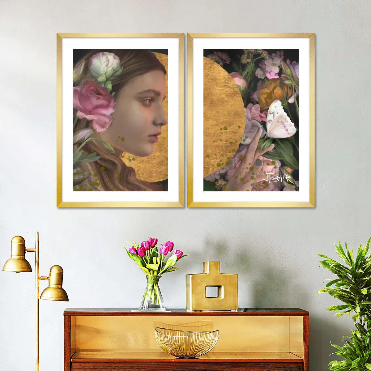 A Butterfly Garden Wall Art