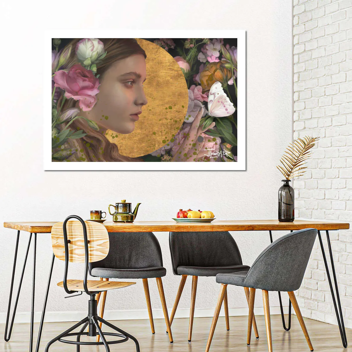 A Butterfly Garden Wall Art