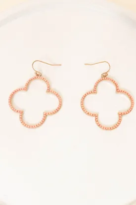 A Song Of Love Earrings, Peach