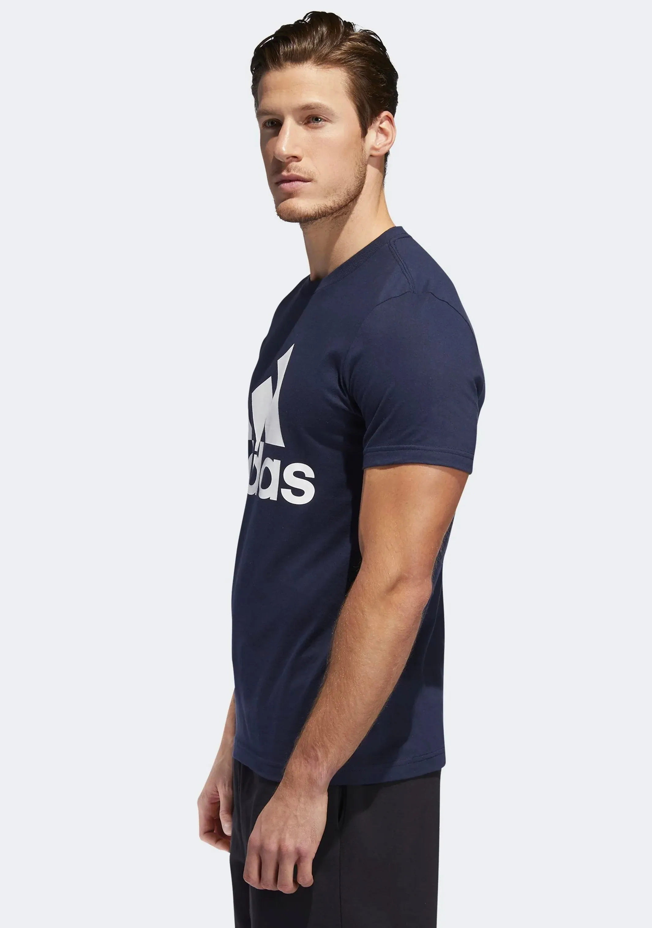 Adidas Mens Essentials Big Logo Tee <br> GK9122