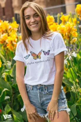 Alpha Epsilon Phi Butterfly Tee