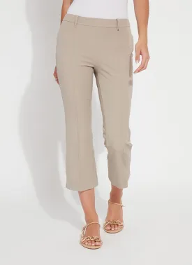 Amanda Bootcut Crop - French Beige (25" Inseam)