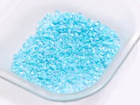 Aqua Blue Center Hole Bowl Plastic Sequins(Wholesale)