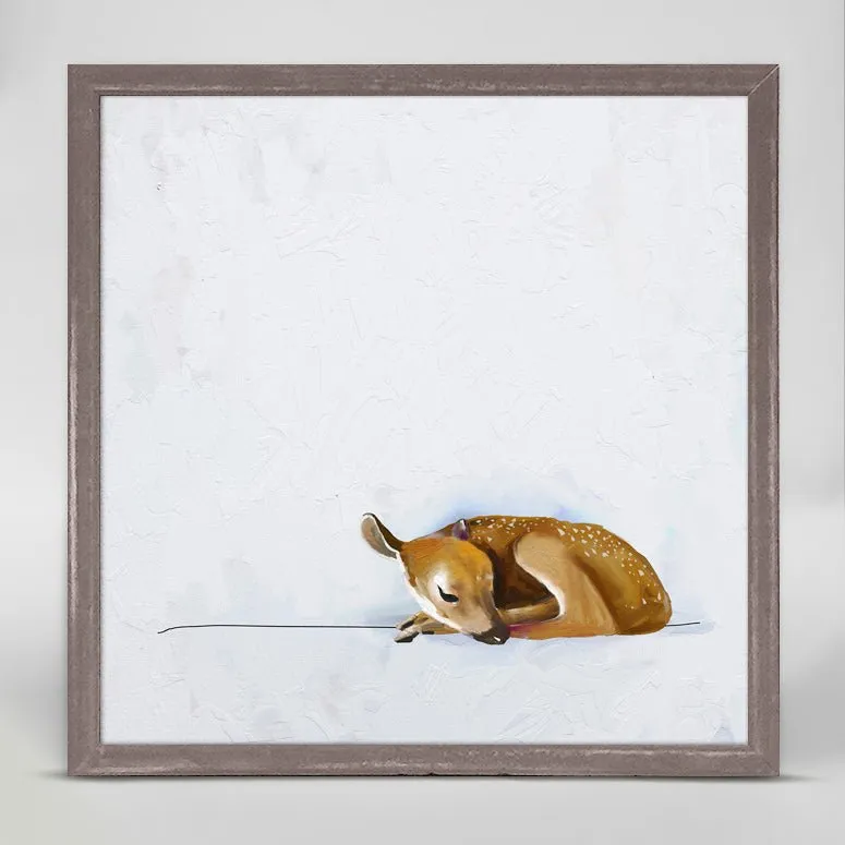 Baby Fawn Mini Framed Canvas