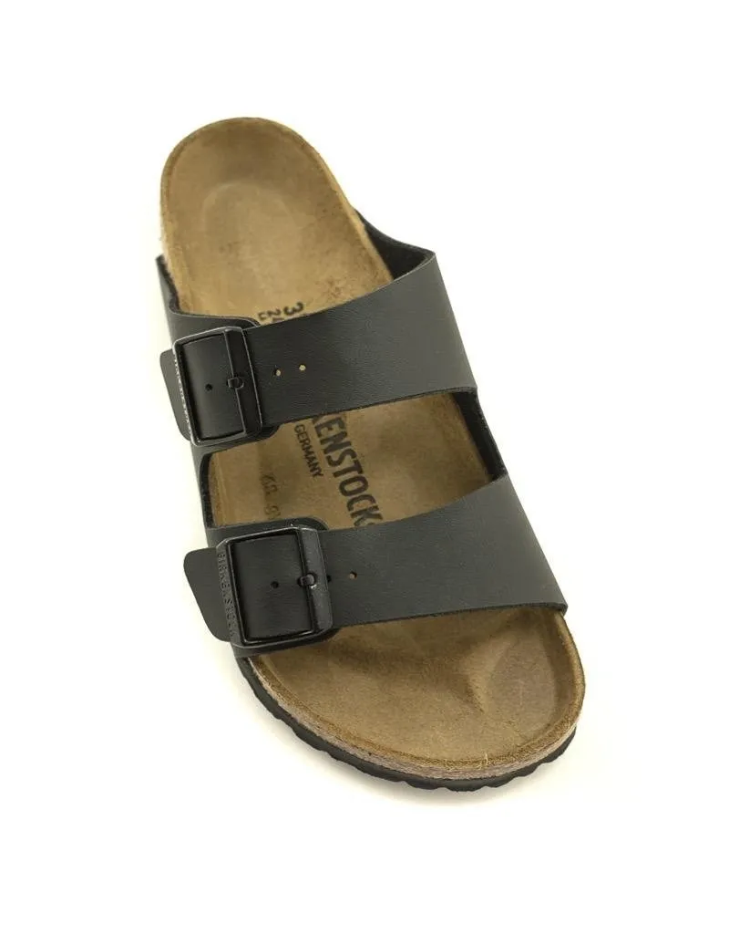 Birkenstock — Arizona Birko Flor - Black Regular Width