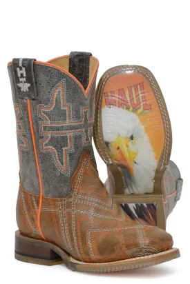 Boys Tin Haul "Keep Me In Stitches" Western Square Toe Boot