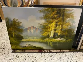 Canvas Lake Scene Wall Art