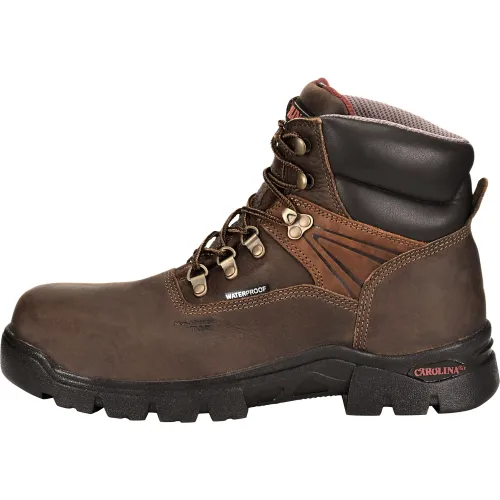 Carolina Men's Hook 6" Comp Toe WP Hiker Work Boot - Brown - CA5537