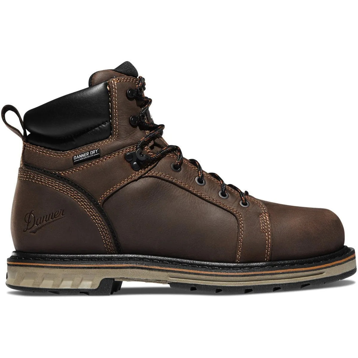 Danner Men's Steel Yard 6" PT Waterproof Work Boot -Brown- 12536