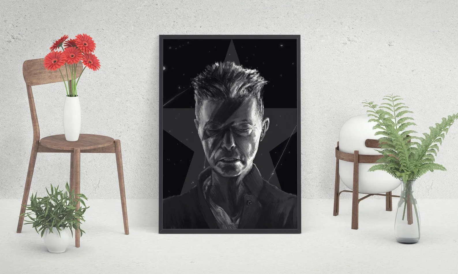 David Bowie Poster, Custom Music Print, Music Poster, Custom Poster, Home Decor, Wall Hangings, British Singer Canvas, David Bowie Art