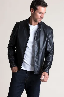 Davis Italian Leather Moto Jacket