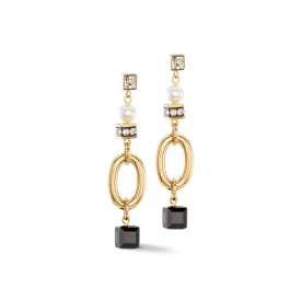 Earrings Mysterious Mix gold-black