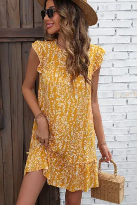 Fashion Solid Color Trendy Round Neck Casual Dress