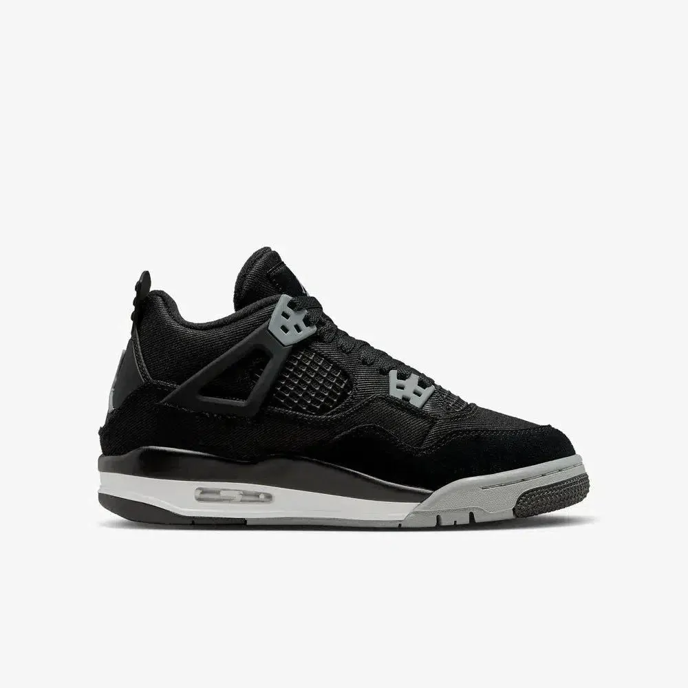 (GS) Air Jordan 4 Retro SE 'Black Canvas' (2022) DV0553-006