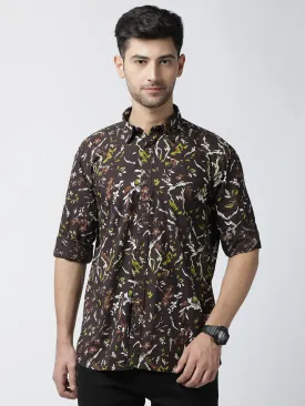 JDC Casual Printed Shirt - Blue