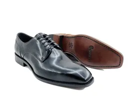 Leather Sole Plain Toe Burnished Blucher