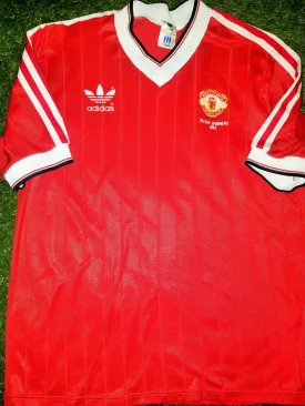 Manchester United Adidas 1982 1983 FA CUP CHAMPIONS Jersey Shirt L