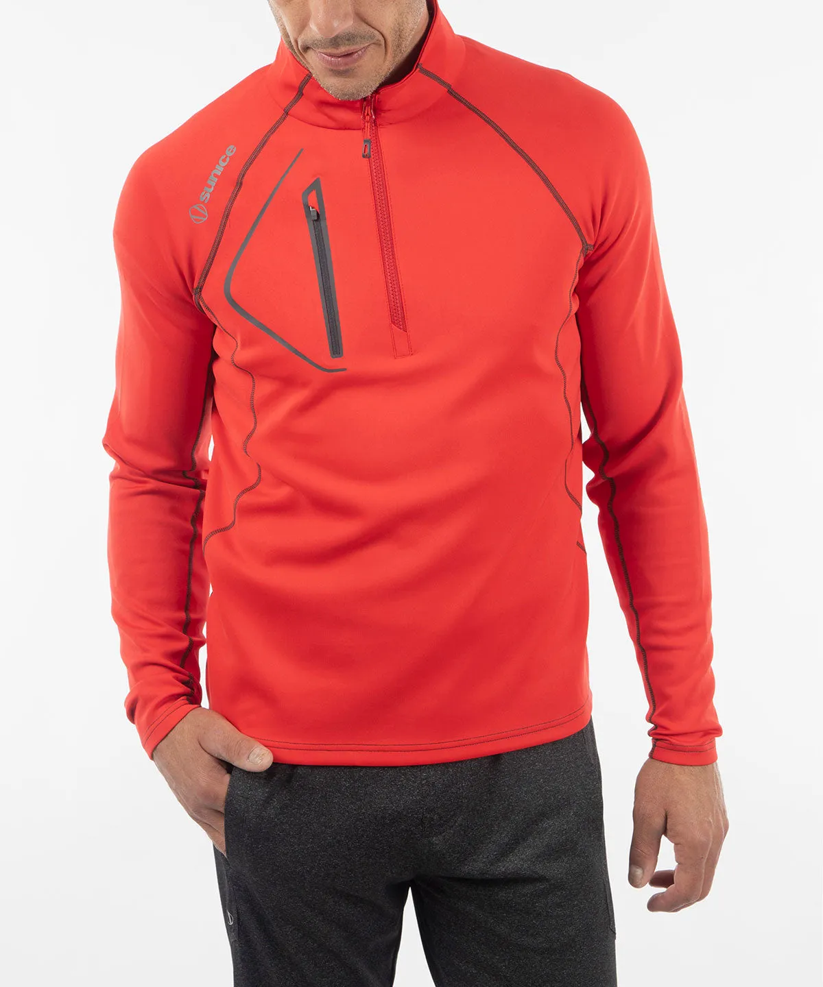 Men's Allendale SuperliteFX Stretch Thermal Half-Zip Pullover