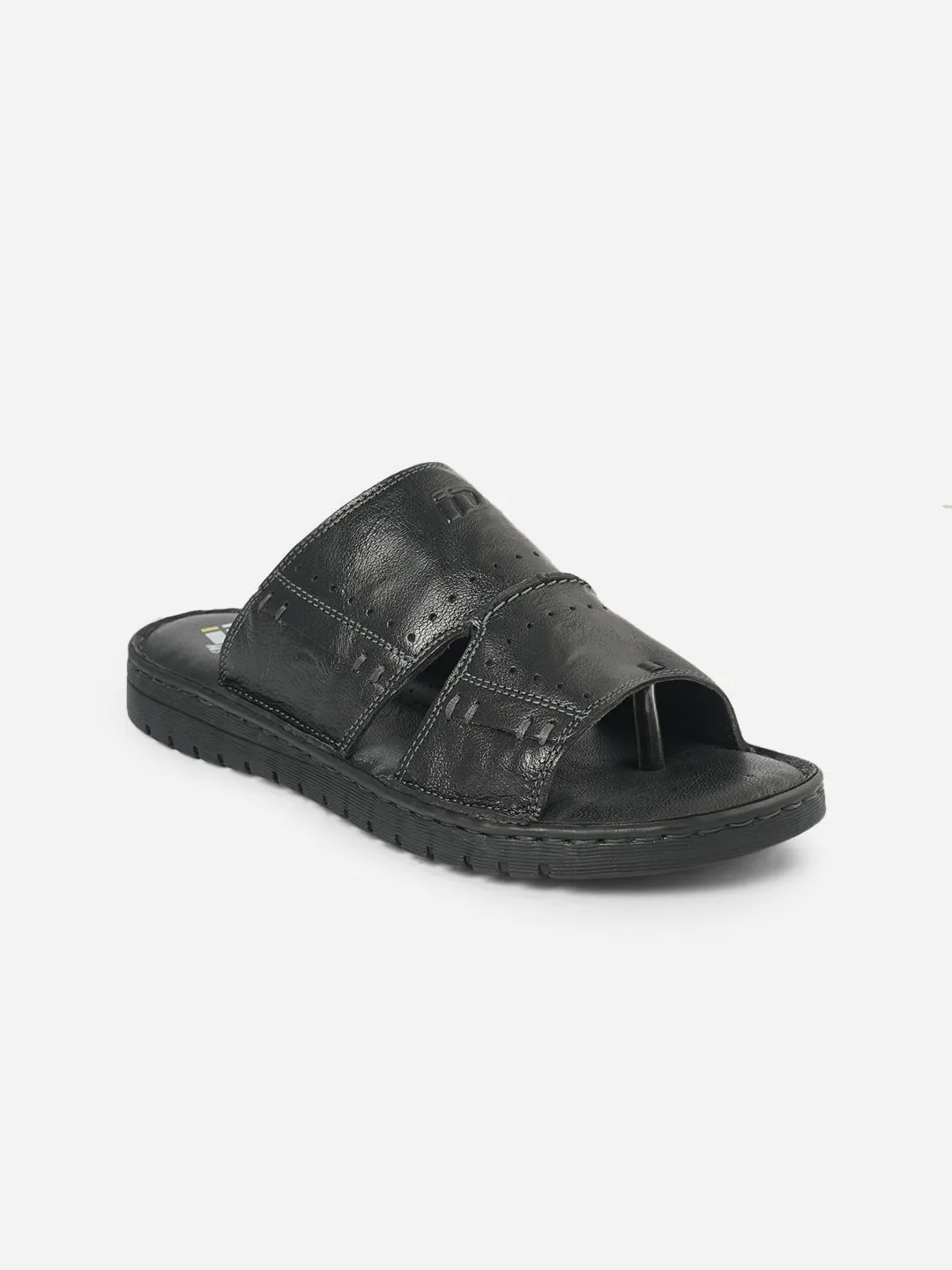 Men's Black Casual Slip On Sandal (ID4067)