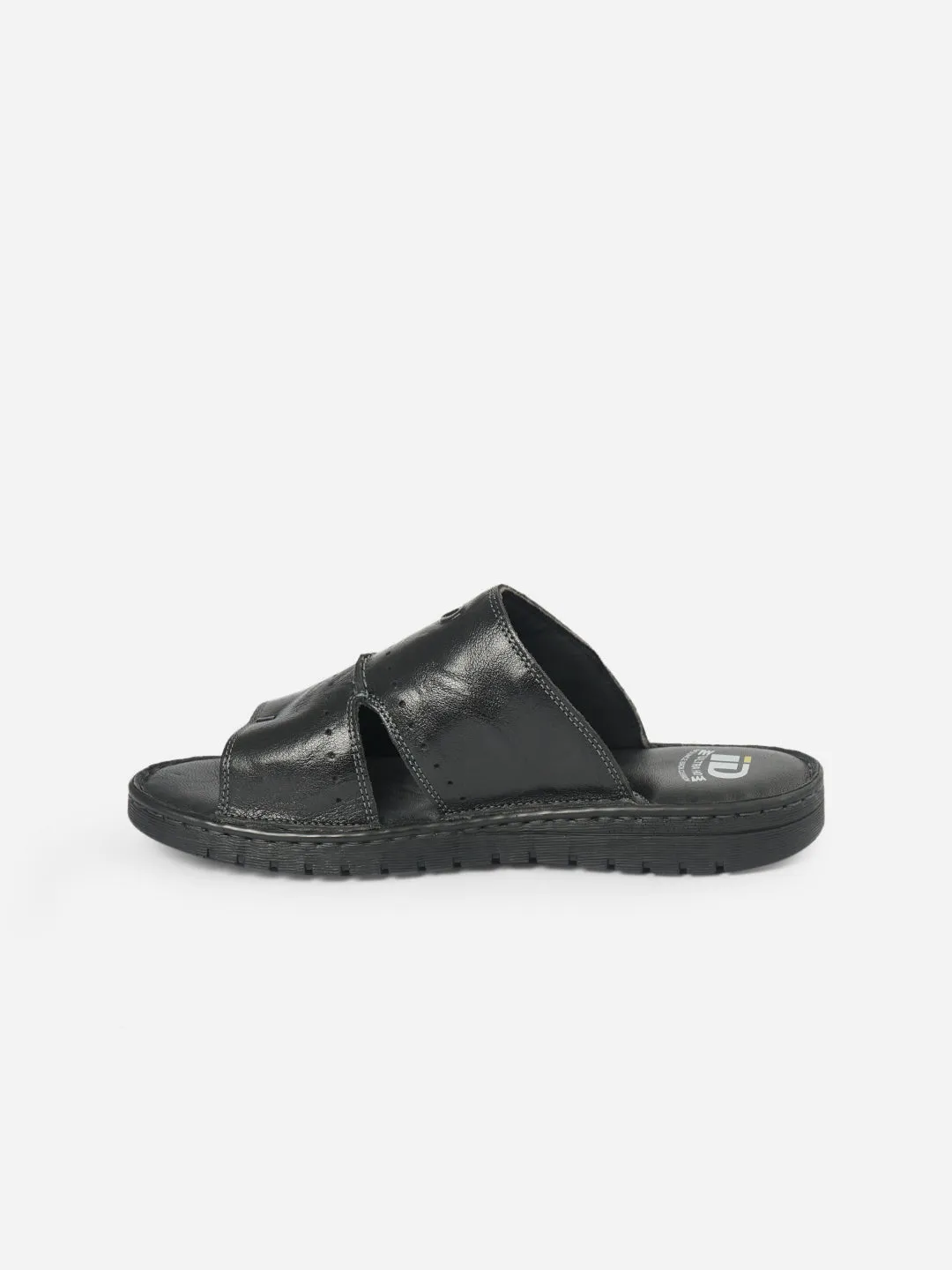 Men's Black Casual Slip On Sandal (ID4067)