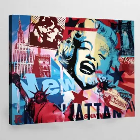 New York Pop Art Canvas