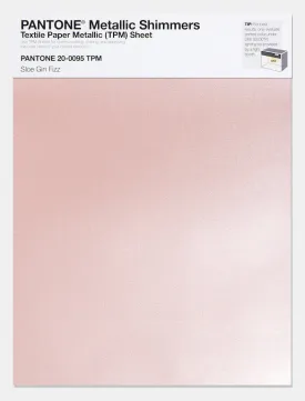 Pantone Metallic Shimmers Textile Paper Metallic Sheet 20-0095 Sloe Gin Fizz