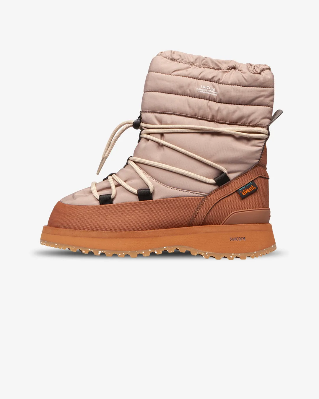 Suicoke Bower Evab Hi Lace Beige Brown